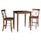 International Concepts 30 in. x 30 in. Counter Height Dining Table w/2 X-Back Stools, 24 in. Seat Height-3 Pc. Dining Set K581-3030-S6132-2 - alternate 2
